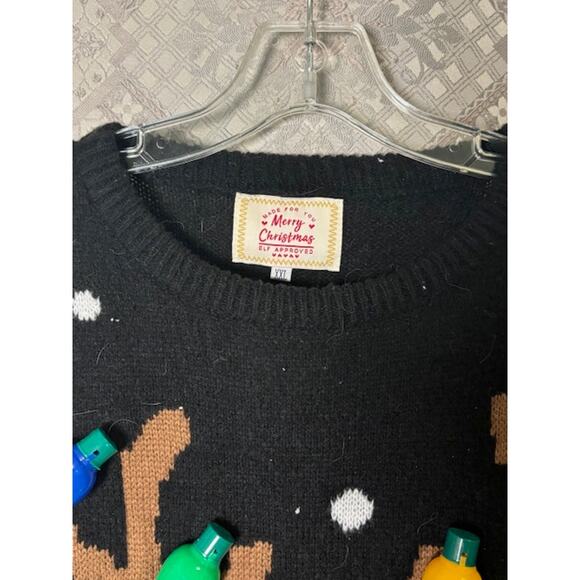 Ugly Christmas Sweater Reindeer Decorations Women's XXL Xmas Holiday Festive - Picture 3 of 3